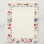 LETTERHEAD : WILLIAM MORRIS : " DAG " BRIEFHOOFD (Voorkant / Achterkant)