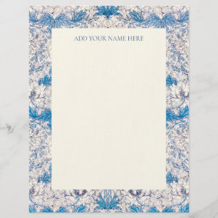 LETTERHEAD : WILLIAM MORRIS : " HONEYSUCKLE " BRIEFHOOFD