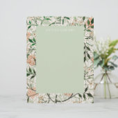 LETTERHEAD : WILLIAM MORRIS : " JASMINE " BRIEFHOOFD (Staand voorkant)