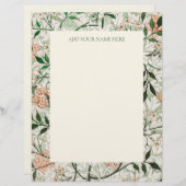 LETTERHEAD : WILLIAM MORRIS : " JASMINE " BRIEFHOOFD (Voorkant / Achterkant)