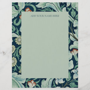 LETTERHEAD : WILLIAM MORRIS : PLATTELAND BRIEFHOOFD