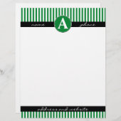 Letterhoofd, Aangepast en Monogrammen Custom Briefhoofd (Voorkant / Achterkant)