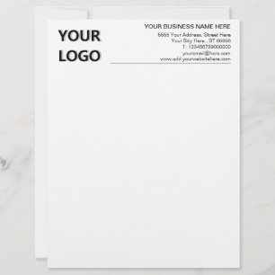 Letterhoofd met de Website E-mail van het Adres va Briefhoofd