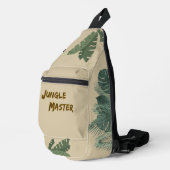 Lettering Design Jungle Master, brown, sand Sling Bag (Rechterhoek)
