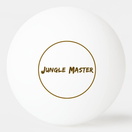 Lettering Design Jungle Master Pingpongballen (Voorkant)