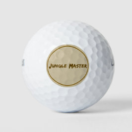 Lettering Design Jungle Meester Golfballen
