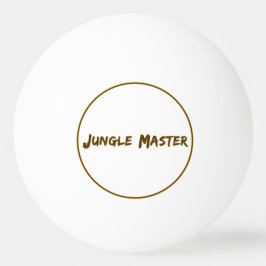 Lettering Design Jungle Meester Pingpongballen