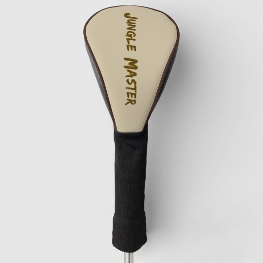 Lettering Design Oerwoud Master Golfheadcover (Voorkant)