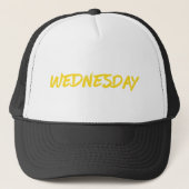 Lettering Design ‘Wednesday’ in Yellow Trucker Pet (Voorkant)