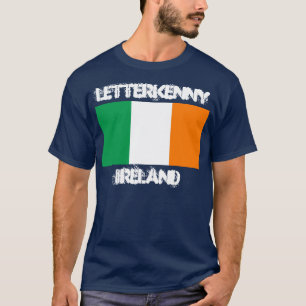 Letterkenny, Ierland met Ierse vlag T-shirt