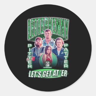 Letterkenny Pitter Patter Collage Ronde Sticker