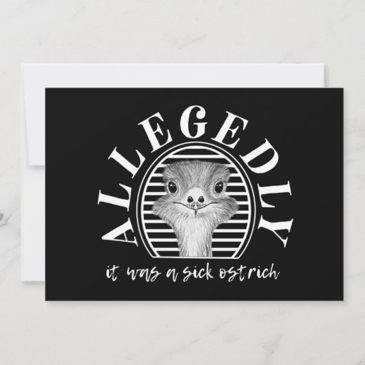 letterkenny soi-disant carte autruche (Devant)