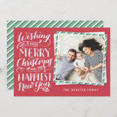 Letterkerst Feestdagenkaart (Voorkant / Achterkant)