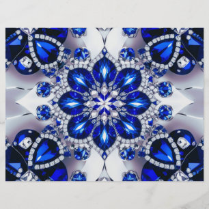 Letterkop met Blauw Wit Kleuren Design