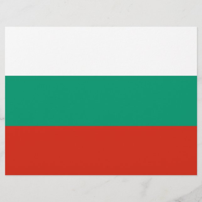 Letterkop met vlag van Bulgarije (Voorkant)