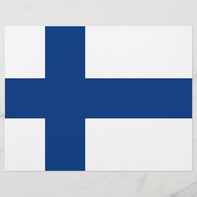 Letterkop met vlag van Finland (Voorkant)