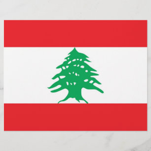 Letterkop met vlag van Libanon