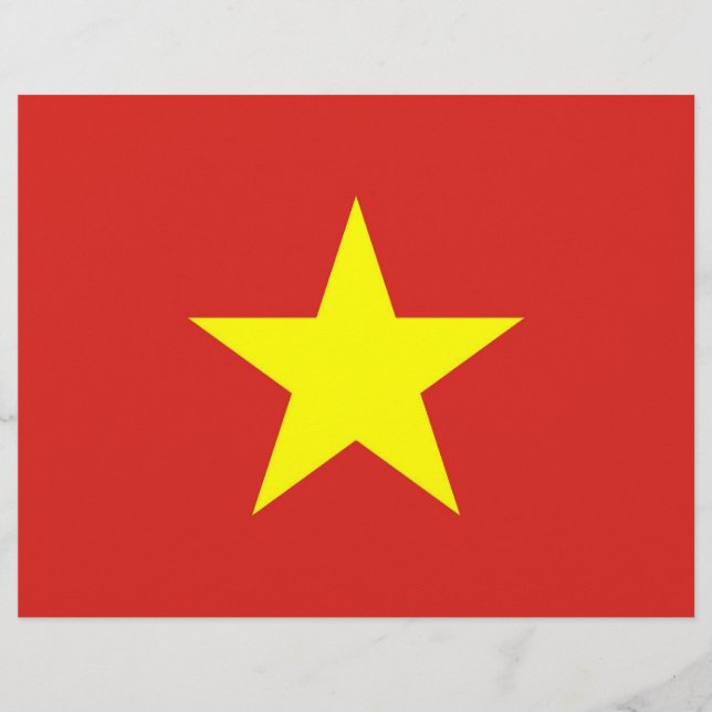 Letterkop met vlag van Vietnam (Voorkant)
