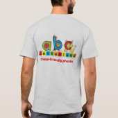 Letterland | Mannen T-Shirt (dubbelzijdig) (Achterkant)