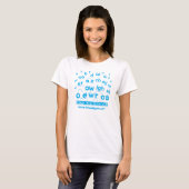 Letterland | T-Shirt-cyaan voor vrouwen T-shirt (Voorkant volledig)