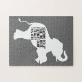 Letterlijk de slechtste witte olifantenGift Legpuzzel (Horizontaal)