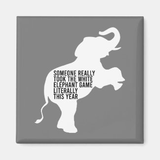 Letterlijk de slechtste witte olifantenGift Magneet