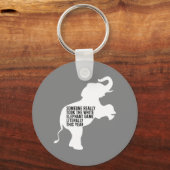 Letterlijk de slechtste witte olifantenGift Sleutelhanger (Voorkant)