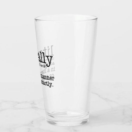 Letterlijk Engelse Grammar Glas (Links)