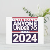 Letterlijk iedereen anders 2024 President USA Elec Kaart (Staand voorkant)