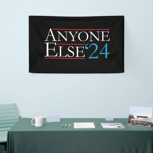 Letterlijk iedereen anders 2024 President USA Elec Spandoek (Beurs)