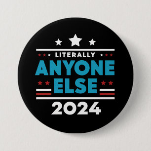 Letterlijk Iedereen Anders 2024 President VS Verki Ronde Button 7,6 Cm