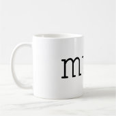 Letterlijk ontwerp - Mok (Links)