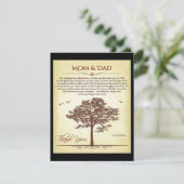 Letterlijke Bedankt Mam en Pap Matching Family (Staand voorkant)