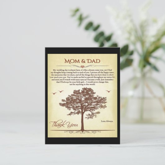 Letterlijke Bedankt Mam en Pap Matching Family (Staand voorkant)