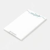 Letterlijke Wassup Custom Post-it® notes (Blauwgro (Schuin)