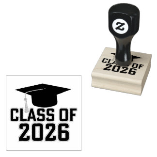 Letterman Afstudeerklas 2026 Rubberstempel