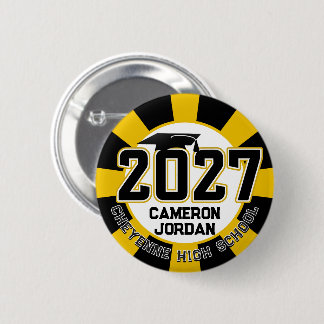 Letterman Afstudeerklas van 2027 Ronde Button 5,7 Cm