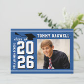 LETTERMAN GRAD BLUE Announcement & Invitation (Debout devant)