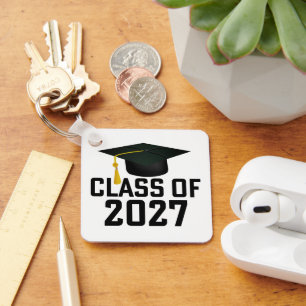Letterman Klas van 2027 Foto Afstuderen Sleutelhanger