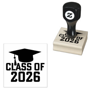 Letterman Klasse van het Afstuderen 2026 Rubberstempel