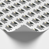 Letterman Stijl Klasse van 2025 Afstuderen Cadeaupapier (Hoek)