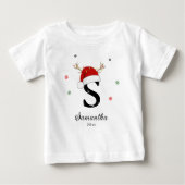 Letternaam Santa Hat | Monogram | Aangepast Initia (Voorkant)