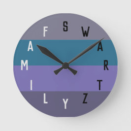 Letternummers Ronde Klok