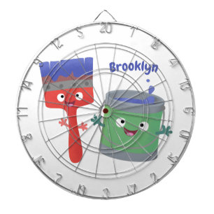 Letterpenseel- en tekentekentekentekens dartbord