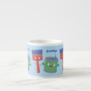 Letterpenseel- en tekentekentekentekens espresso kop