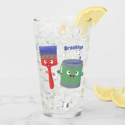 Letterpenseel- en tekentekentekentekens glas (Achterkant ijs)