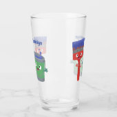 Letterpenseel- en tekentekentekentekens glas (Links)