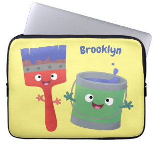 Letterpenseel- en tekentekentekentekens laptop sleeve