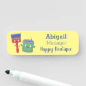 Letterpenseel- en tekentekentekentekens naamplaatje (In situ)