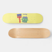 Letterpenseel- en tekentekentekentekens skateboard (Horizontaal)